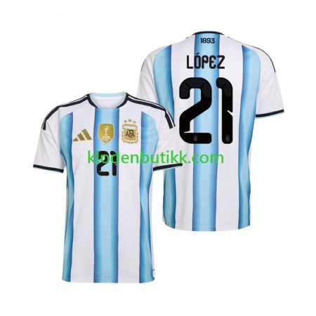 Argentina Jose Manuel Lopez 21 World Cup 2026 Hjemme Fotballdrakt Kortermet Argentina Jose Manuel Lopez 21 World Cup 2026 Hjemme Fotballdrakt Kortermet